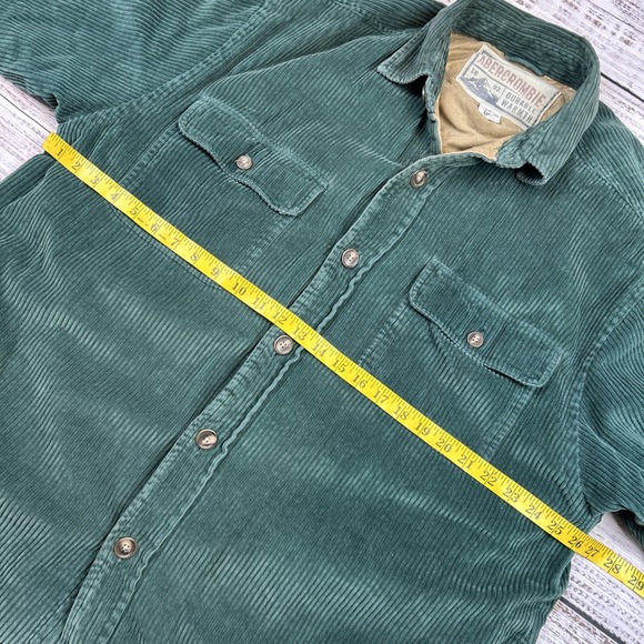 VTG Abercrombie & Fitch Co. Corduroy Long Sleeve Shirt Shacket Sz M Extra Rugged - Picture 5 of 9